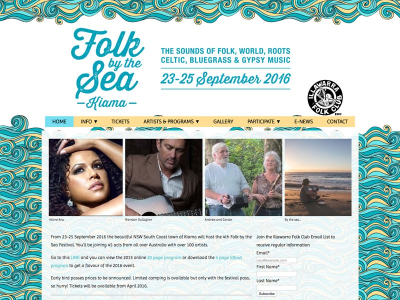 Folk By The Sea, Kiama NSW