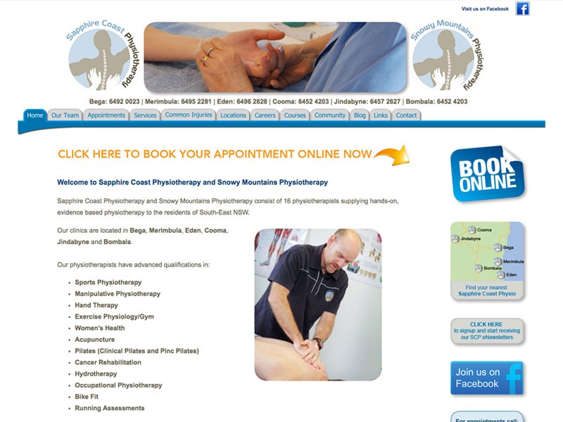 Sapphire Coast Physio, Merimbula/Eden/Bega/Cooma/Jindabyne NSW