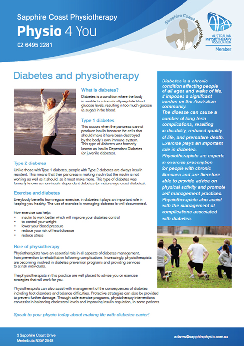 Physion 4 You Brochure - Diabetes