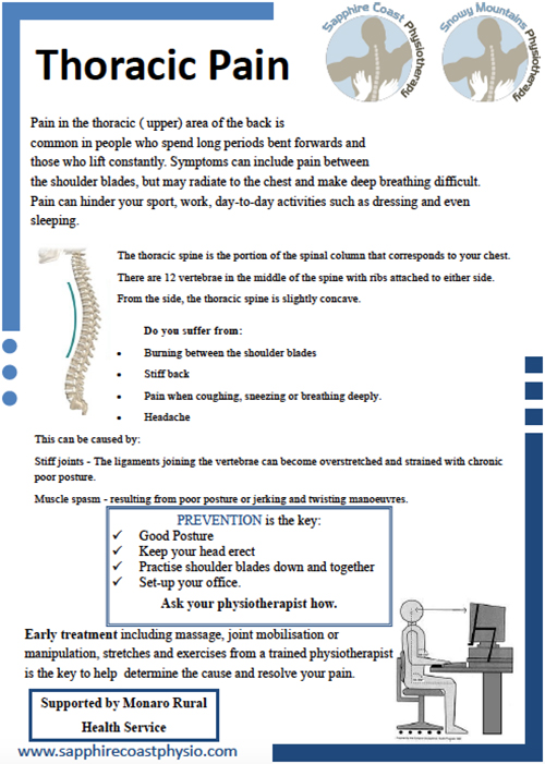 Thoracic Pain Brochure